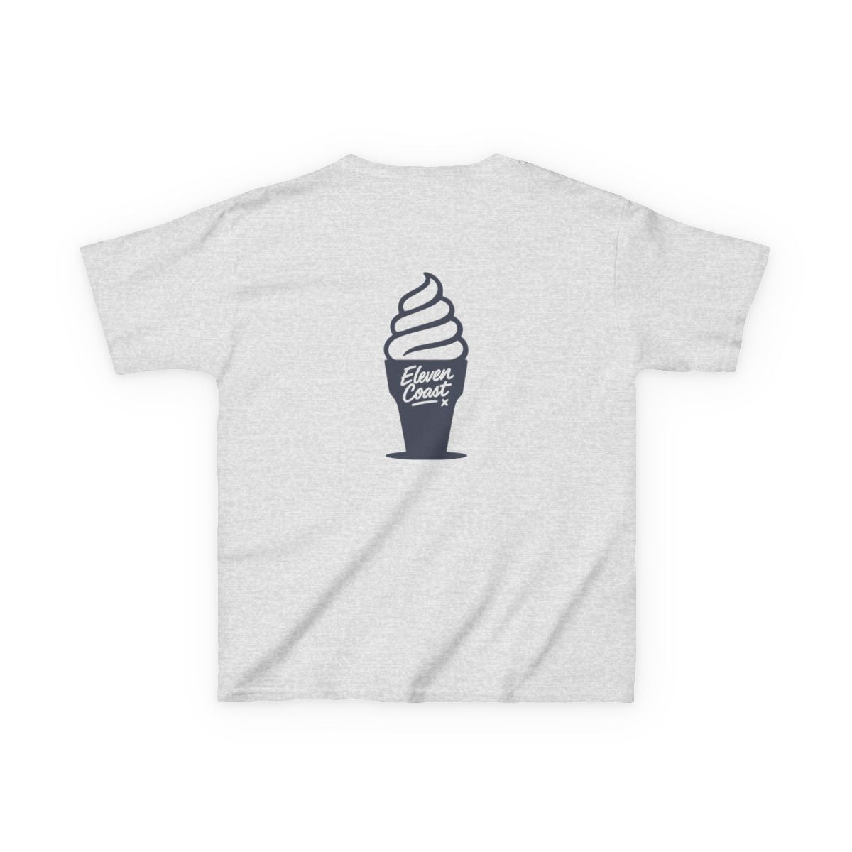 Kids Ice Cream Tee Navy Silhouette 