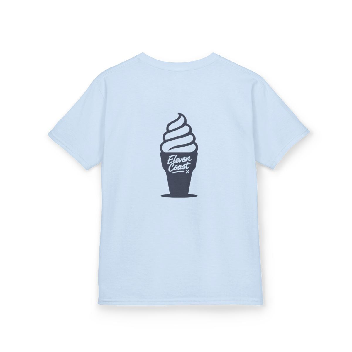 Kids Ice Cream Tee Navy Silhouette #en:color_light-blue,fr:couleur_bleu-clair