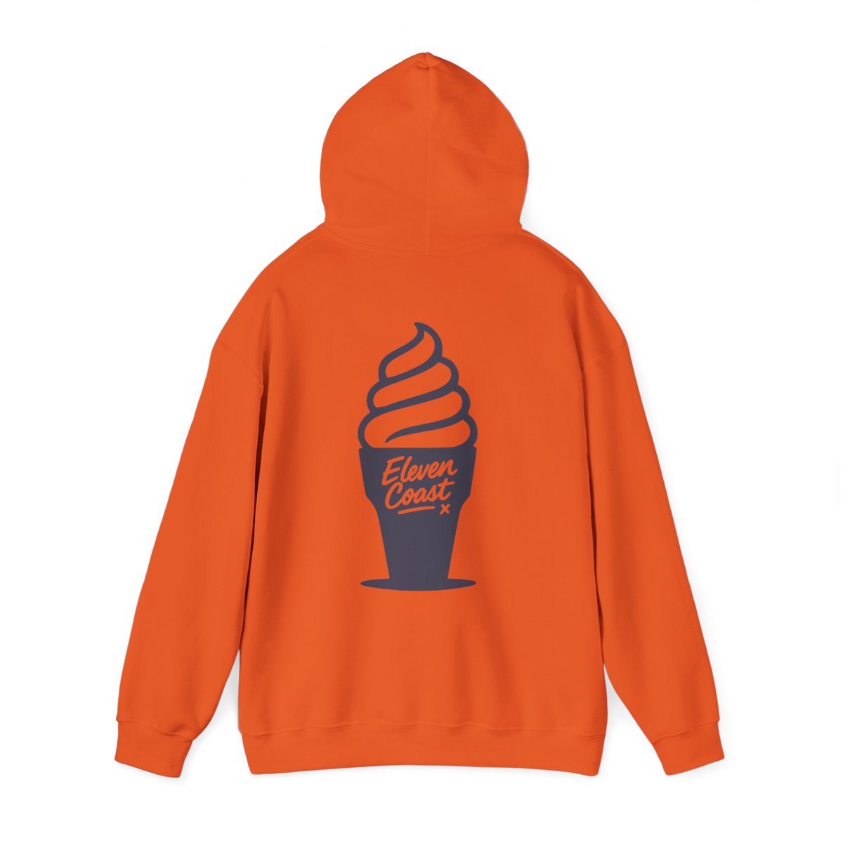 Men's Navy Ice Cream Hoodie Comfort #en:color_orange,fr:couleur_orange