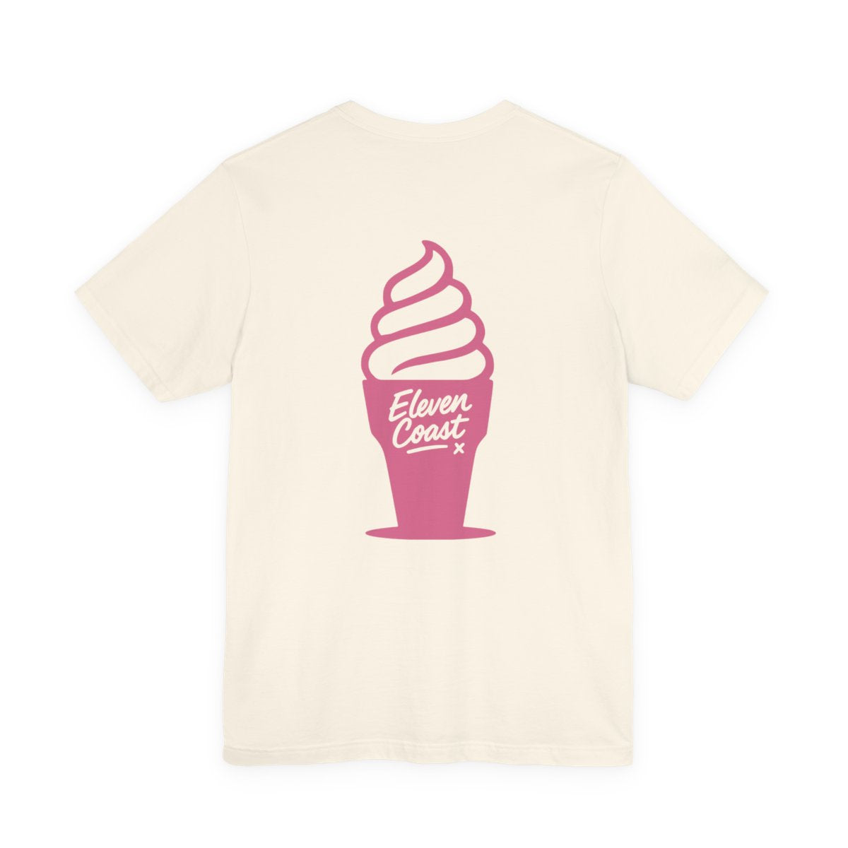 Pop Pink Ice Cream T-Shirt Women #en:color_natural,fr:couleur_naturel