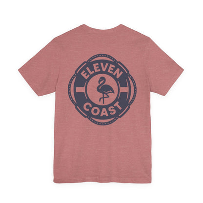 Navy Flamingo Life Preserver T-Shirt Men 