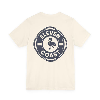 Navy Flamingo Life Preserver T-Shirt Men 