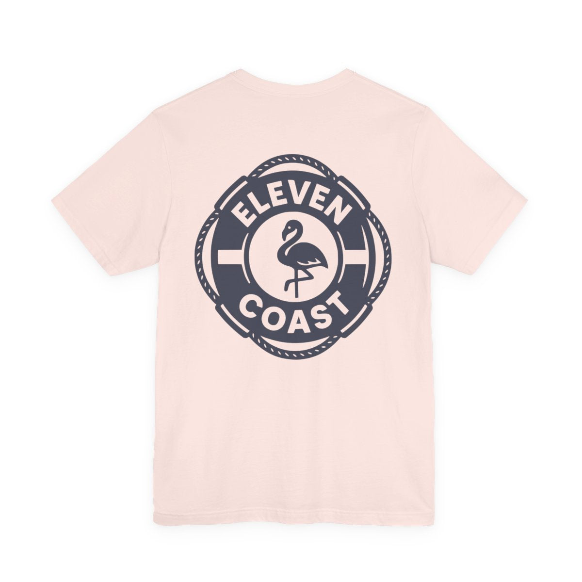 Navy Flamingo Life Preserver T-Shirt Men 
