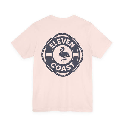 Navy Flamingo Life Preserver T-Shirt Men 