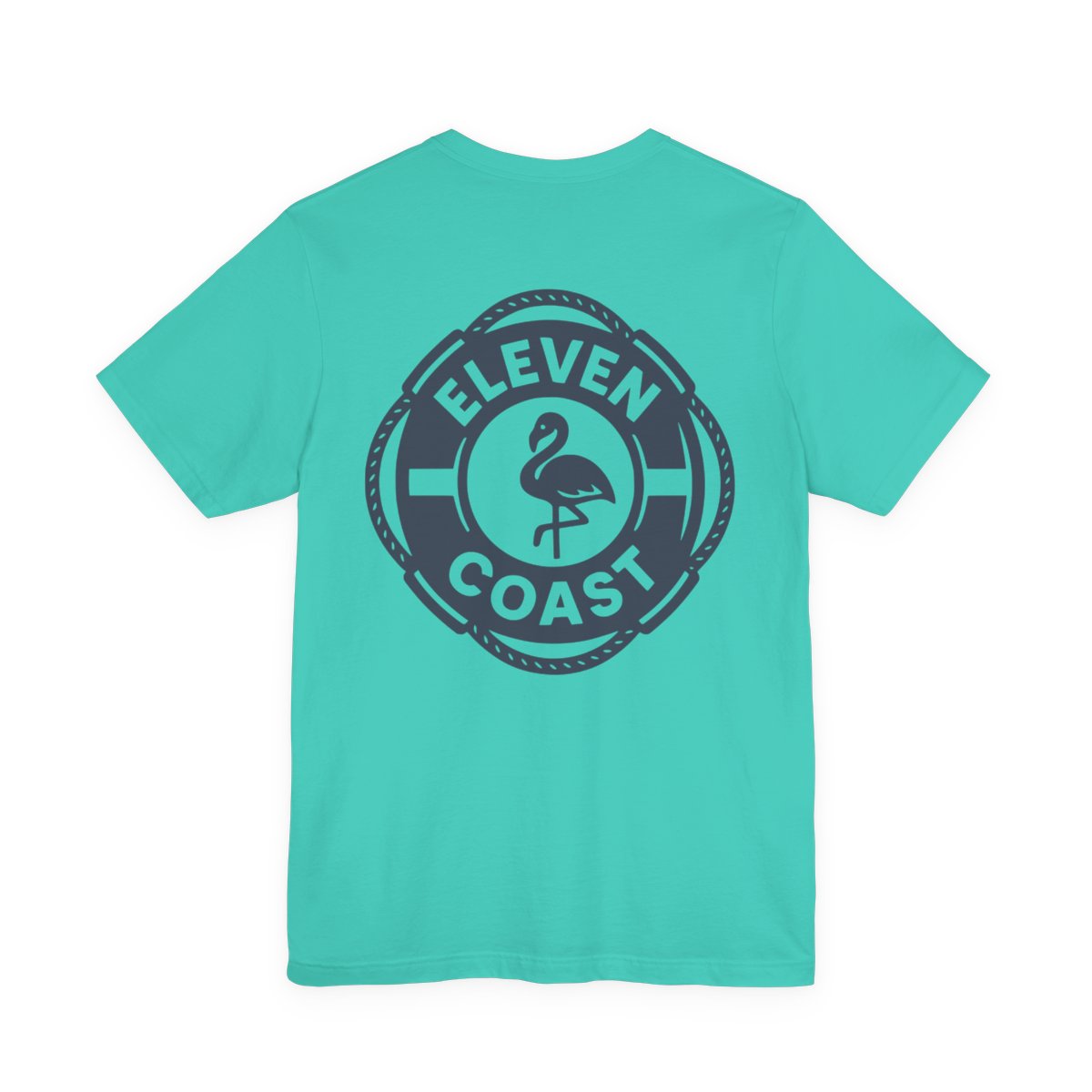 Navy Flamingo Life Preserver T-Shirt Men 
