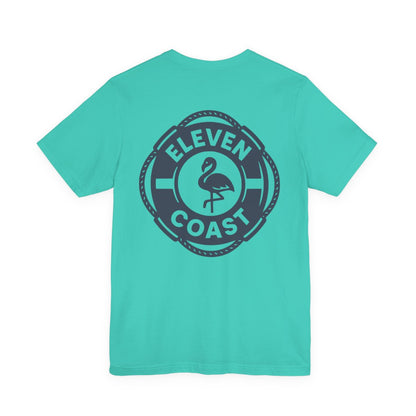 Navy Flamingo Life Preserver T-Shirt Men 