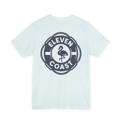 Navy Flamingo Life Preserver T-Shirt Men 