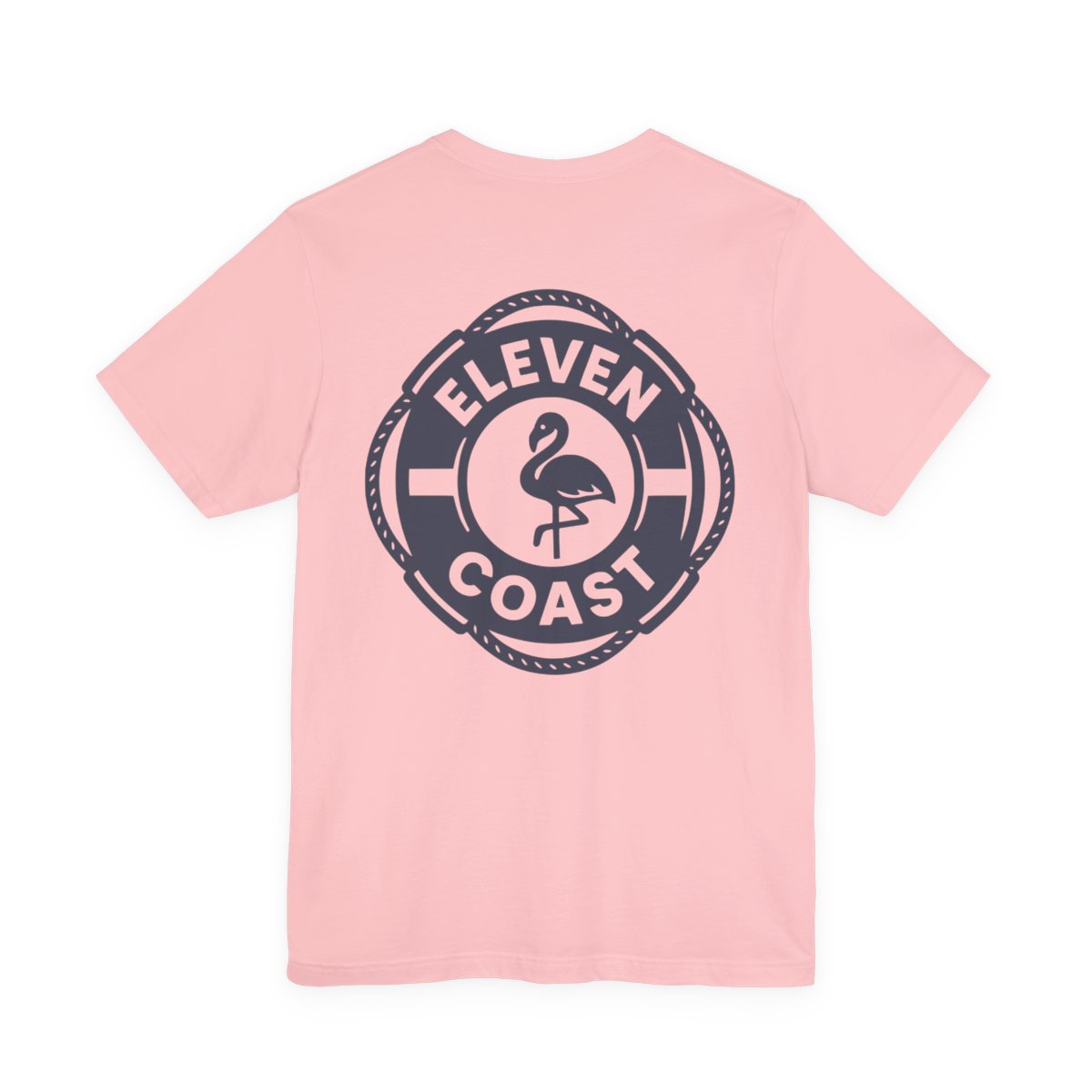 Navy Flamingo Life Preserver T-Shirt Men 