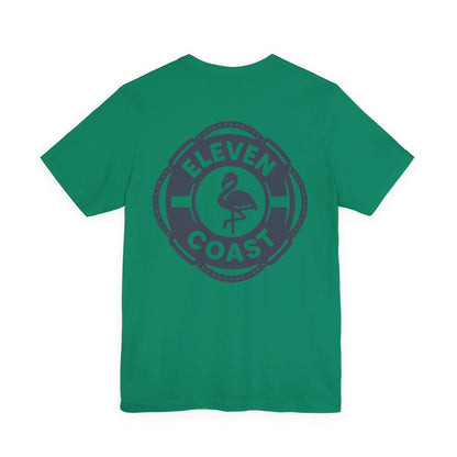 Navy Flamingo Life Preserver T-Shirt Men 