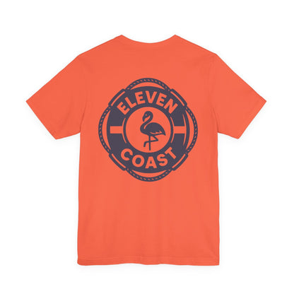 Navy Flamingo Life Preserver T-Shirt Men 