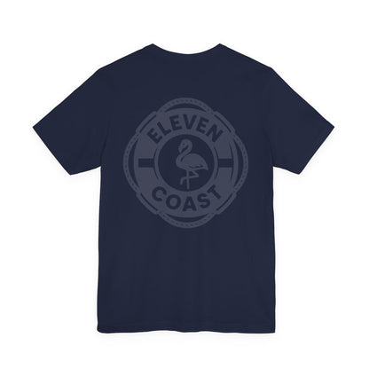 Navy Flamingo Life Preserver T-Shirt Men 