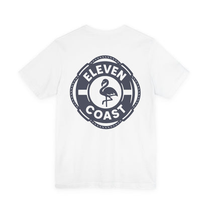 Navy Flamingo Life Preserver T-Shirt Men 