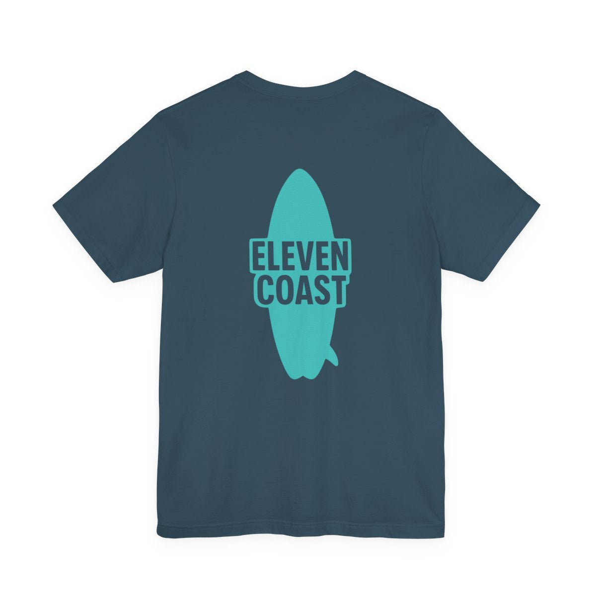 Men's Mint Aqua Surfboard T-Shirt #en:color_deep-teal,fr:couleur_turquoise-fonce