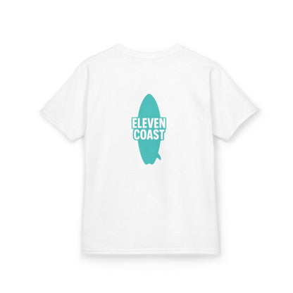 Kids Mint Aqua Surfboard T-Shirt 
