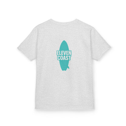 Kids Mint Aqua Surfboard T-Shirt 