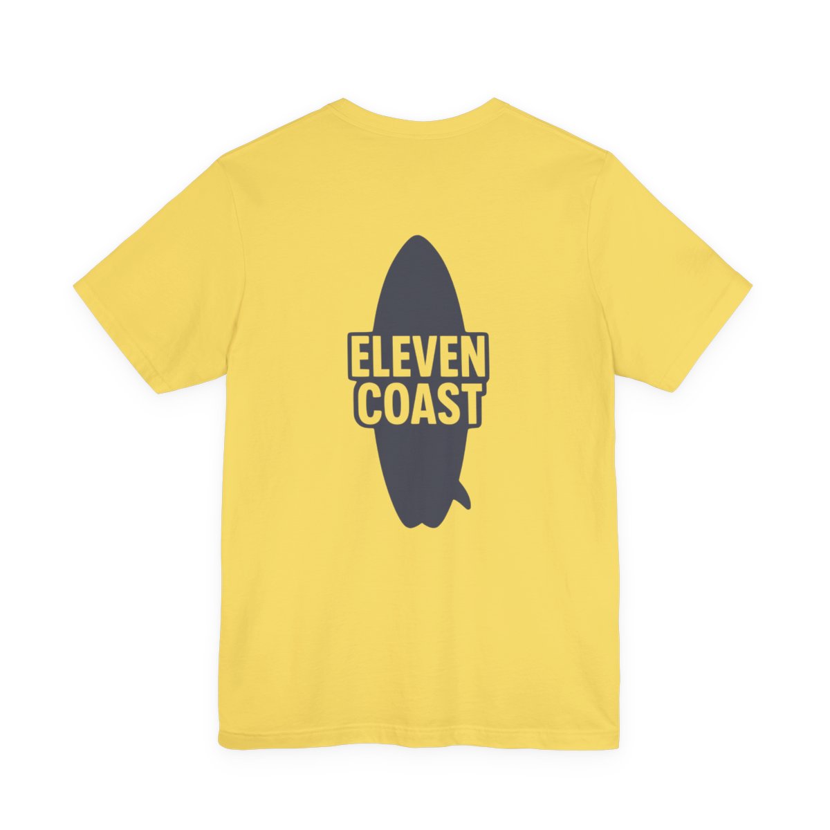 Navy Surfboard Graphic T-Shirt Men #en:color_maize-yellow,fr:couleur_jaune-mais