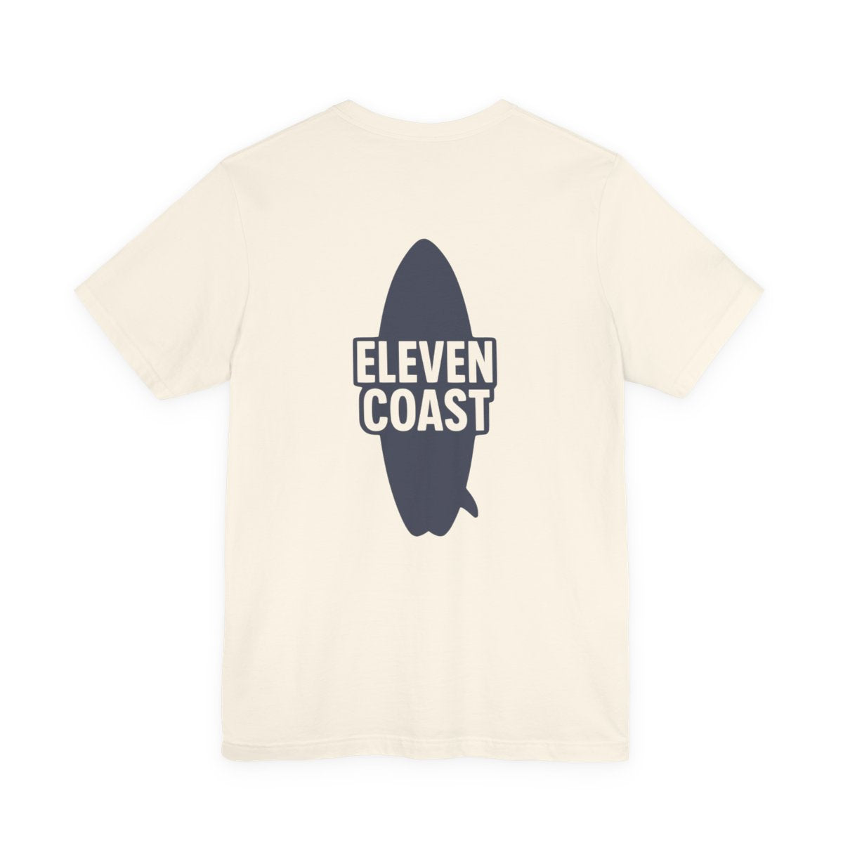 Navy Surfboard Graphic T-Shirt Men #en:color_natural,fr:couleur_naturel