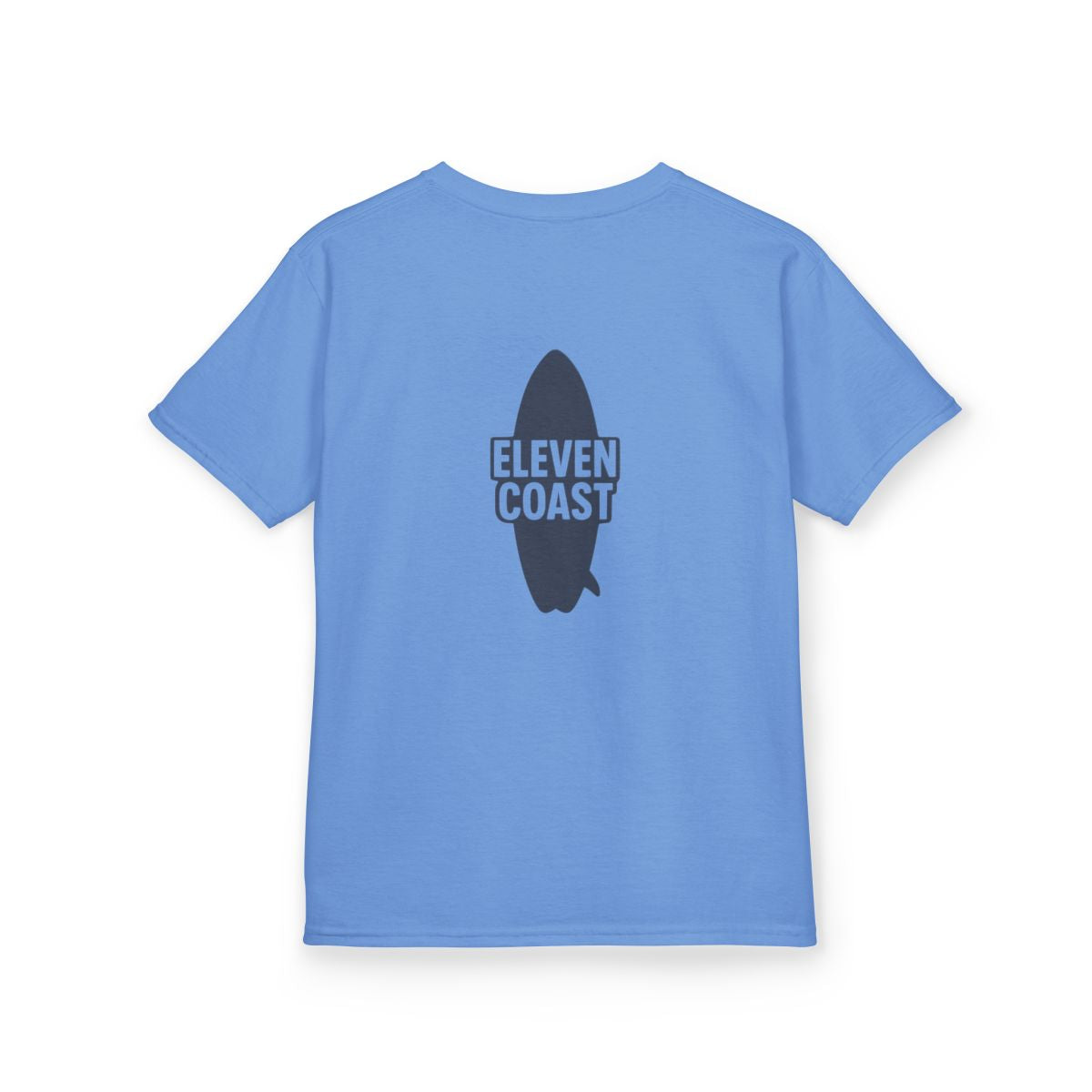 Kids Navy Surfboard Tee Shirt #en:color_carolina-blue,fr:couleur_bleu-caroline
