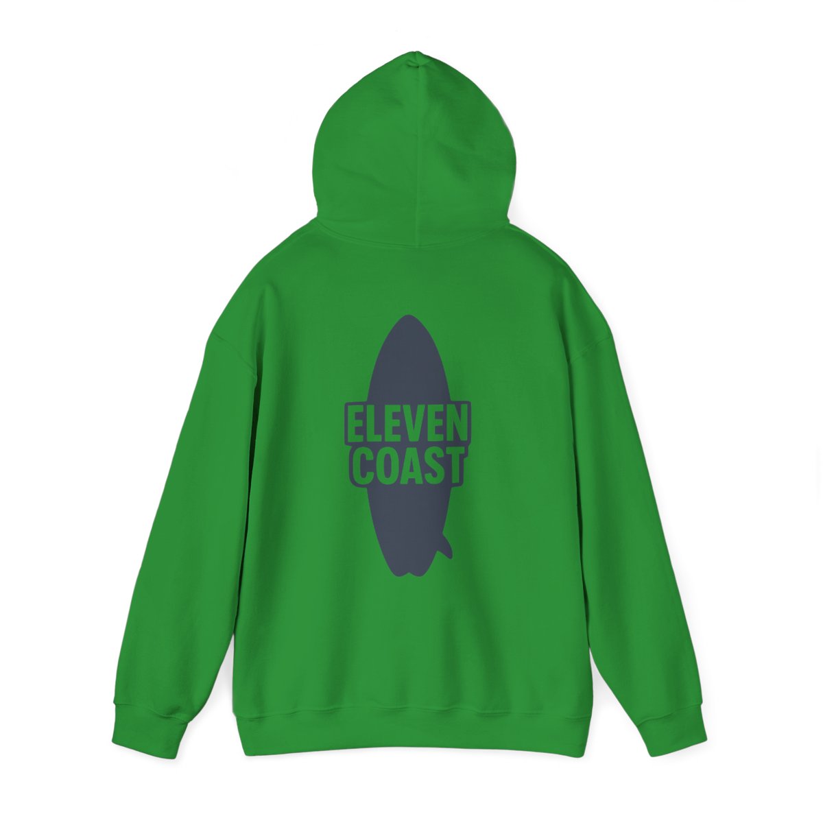 Navy Hoodie Men Bold Surfboard Design 