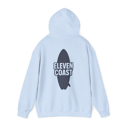 Navy Hoodie Men Bold Surfboard Design 