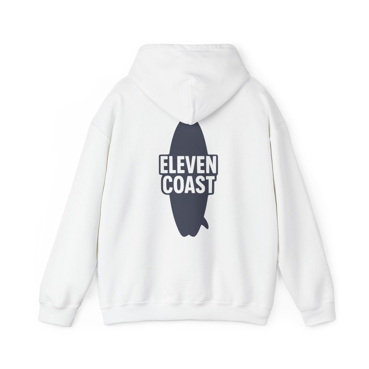 Navy Hoodie Men Bold Surfboard Design 