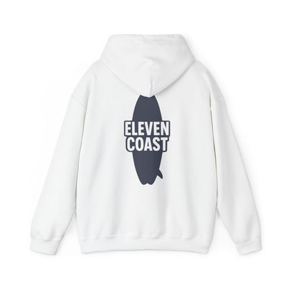 Navy Hoodie Men Bold Surfboard Design 