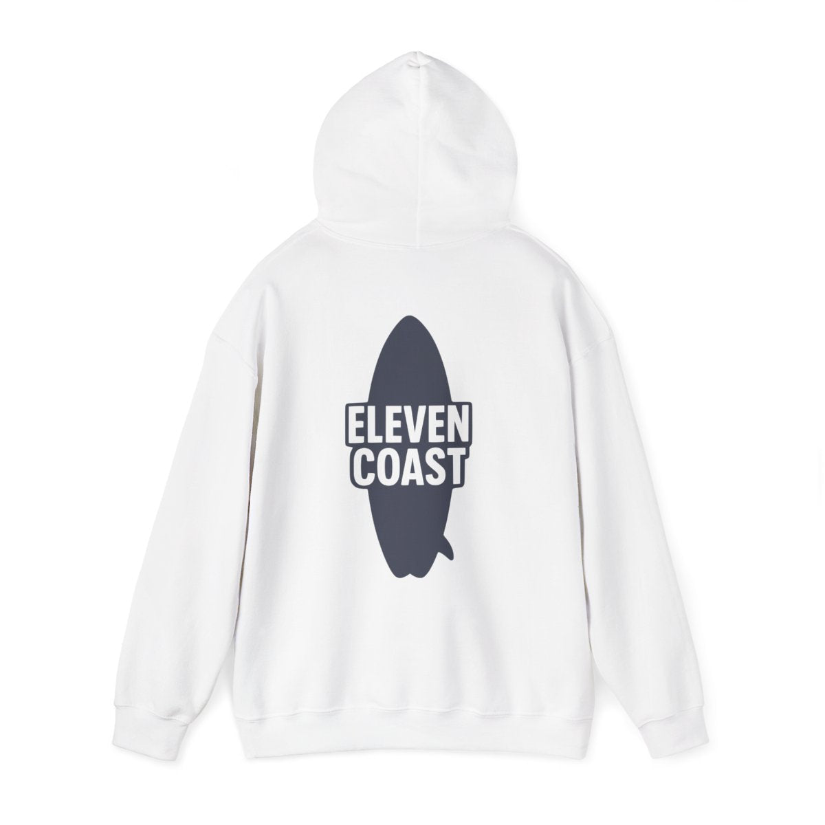 Navy Hoodie Men Bold Surfboard Design 