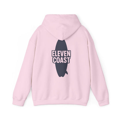 Navy Hoodie Men Bold Surfboard Design 