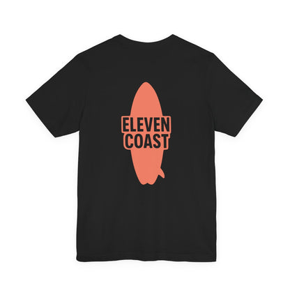 Orange Surfboard Graphic T-Shirt Men 