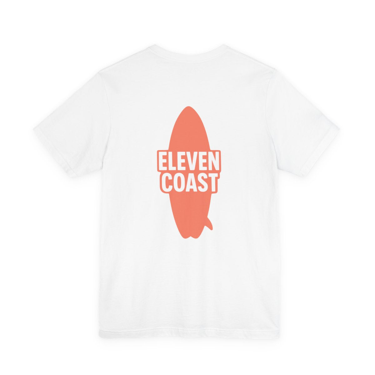 Orange Surfboard Graphic T-Shirt Men 