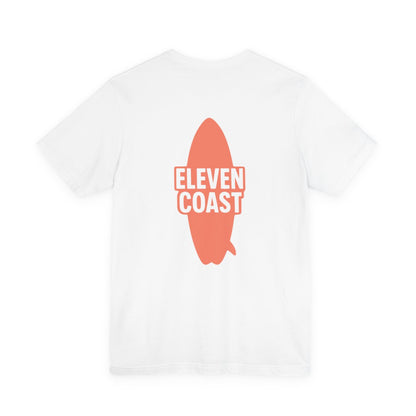 Orange Surfboard Graphic T-Shirt Men 