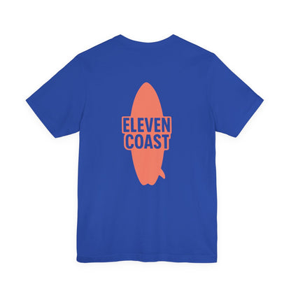 Orange Surfboard Graphic T-Shirt Men 