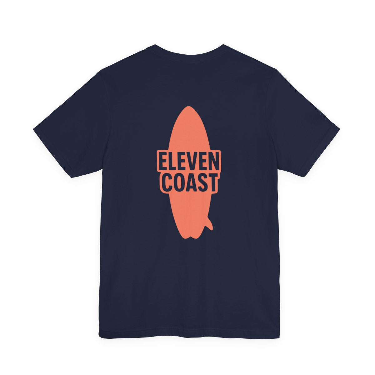Orange Surfboard T-Shirt For Women #en:color_navy,fr:couleur_bleu-marine