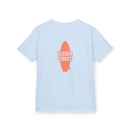 Kids Orange Surfboard Tee Top 