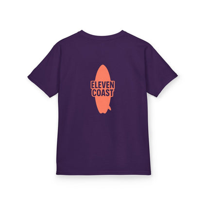 Kids Orange Surfboard Tee Top 