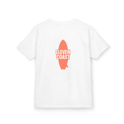 Kids Orange Surfboard Tee Top 