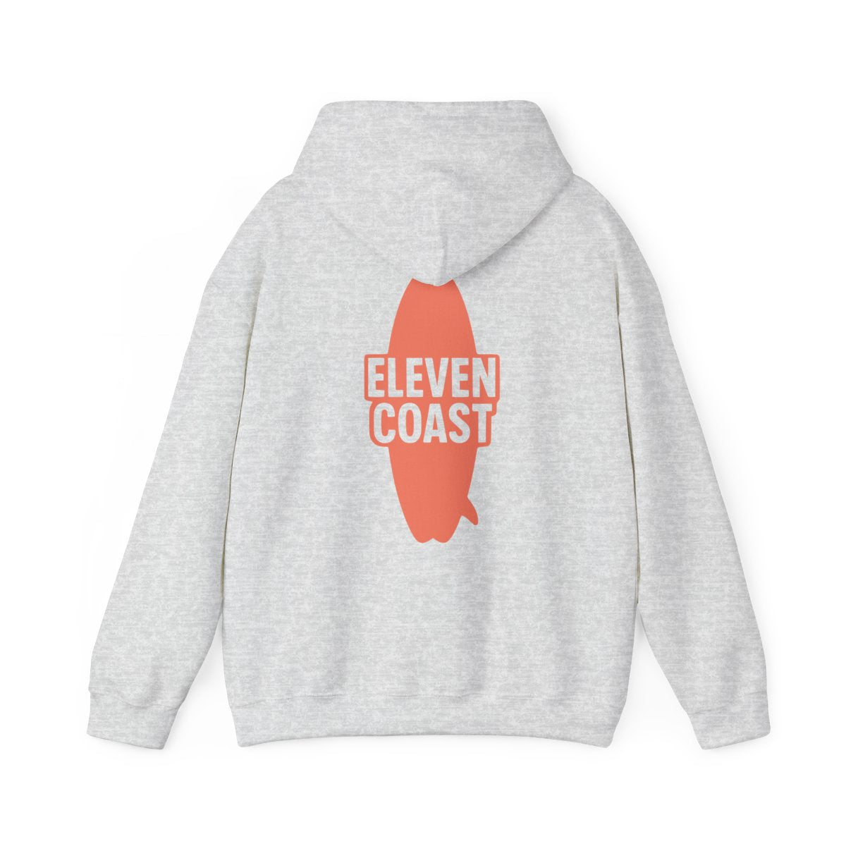 Orange Surfboard Hoodie Women Warm Comfort 