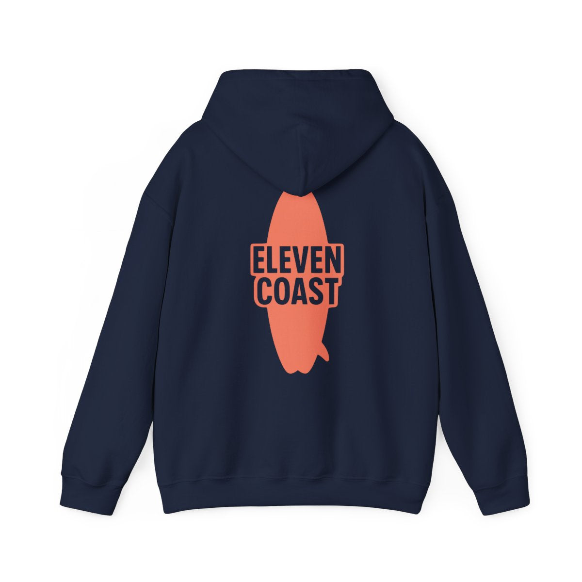 Orange Surfboard Hoodie Women Warm Comfort #en:color_navy,fr:couleur_bleu-marine