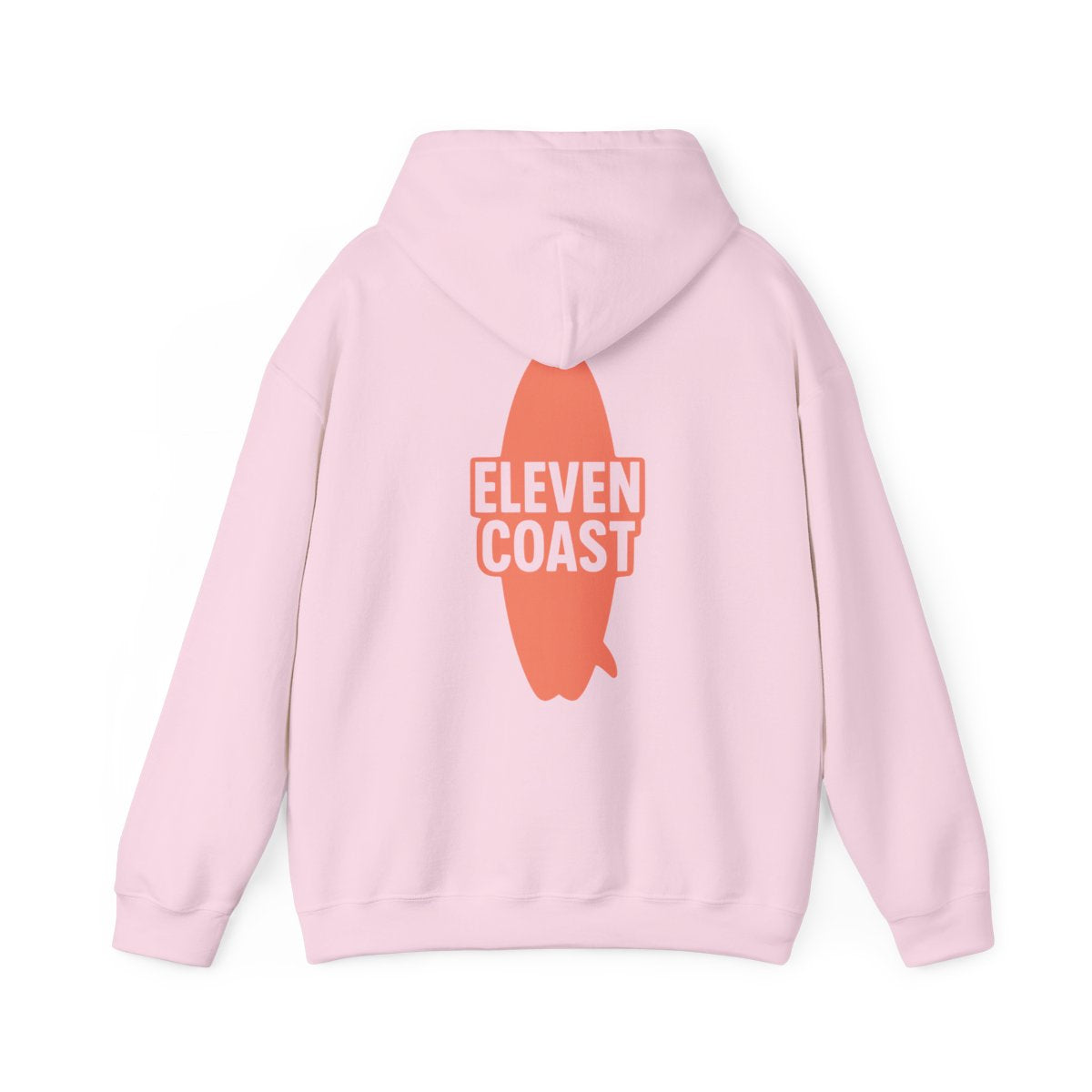Orange Surfboard Hoodie Women Warm Comfort 