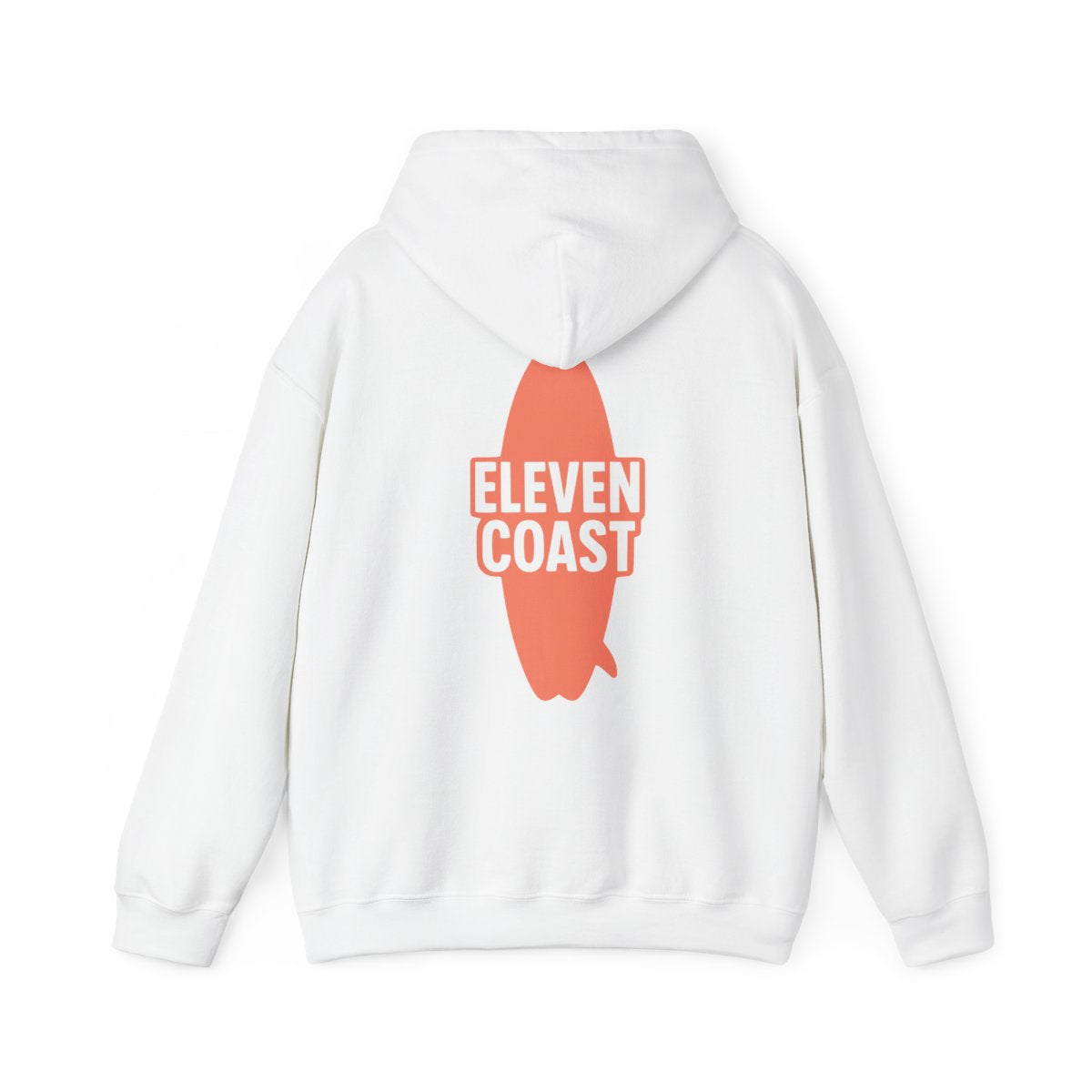 Orange Surfboard Hoodie Women Warm Comfort 