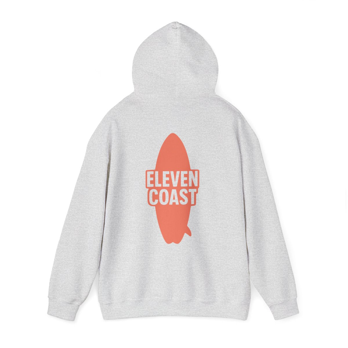 Orange Surfboard Hoodie Women Warm Comfort 