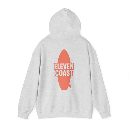 Orange Surfboard Hoodie Women Warm Comfort 