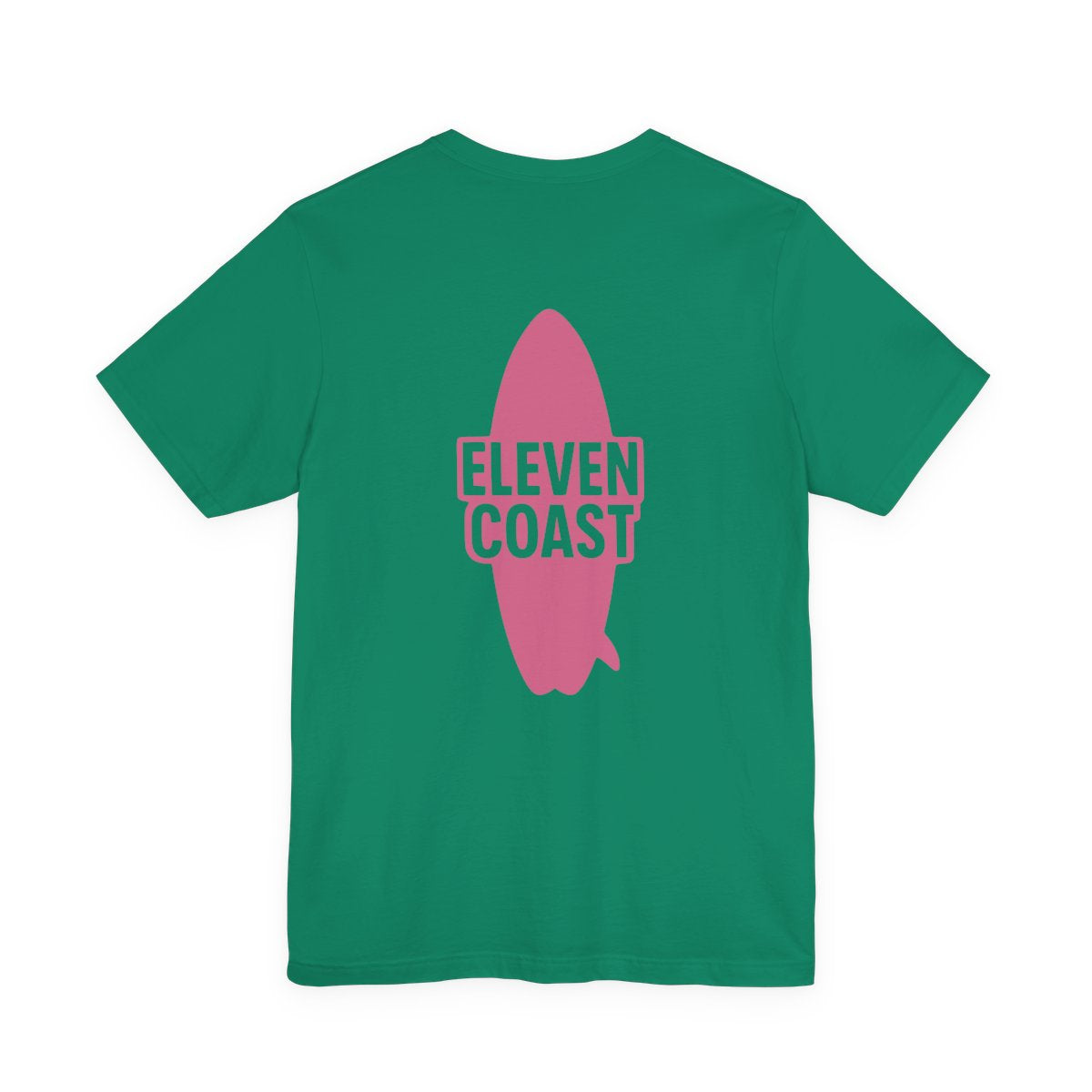 Pink Surfboard Graphic T-Shirt Women #en:color_kelly,fr:couleur_vert-kelly
