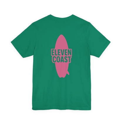 Pink Surfboard Graphic T-Shirt Women 