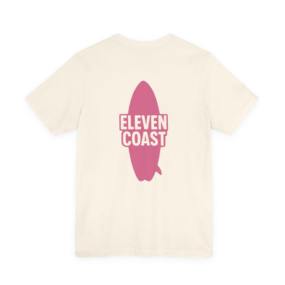 Pink Surfboard Graphic T-Shirt Women 