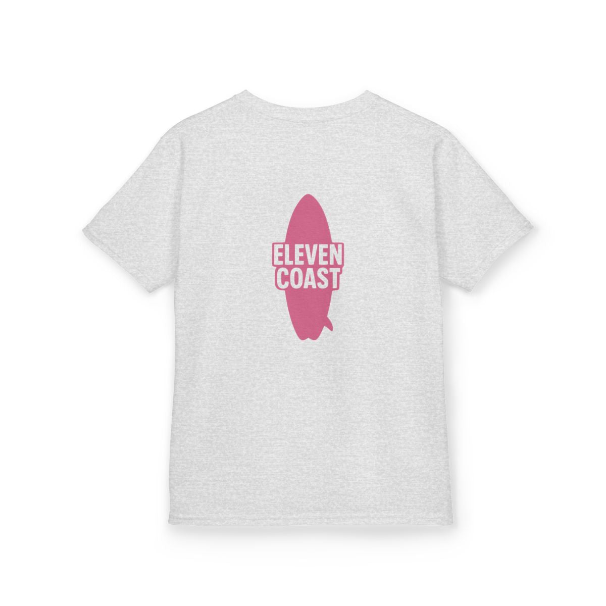 Kids Graphic Tee Pop Pink Surfboard #en:color_ash,fr:couleur_cendre