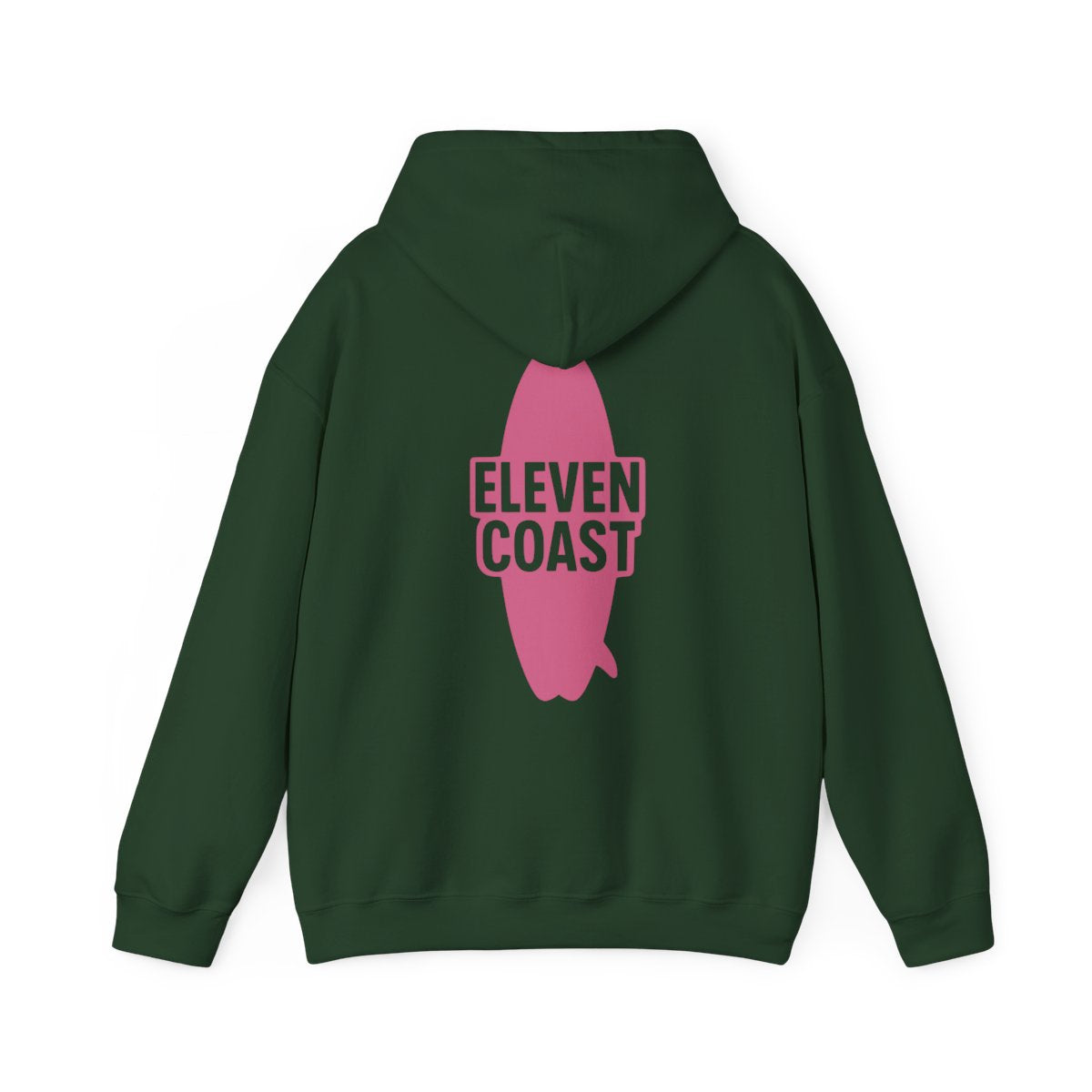 Men's Pink Surfboard Hoodie #en:color_forest-green,fr:couleur_vert-foret