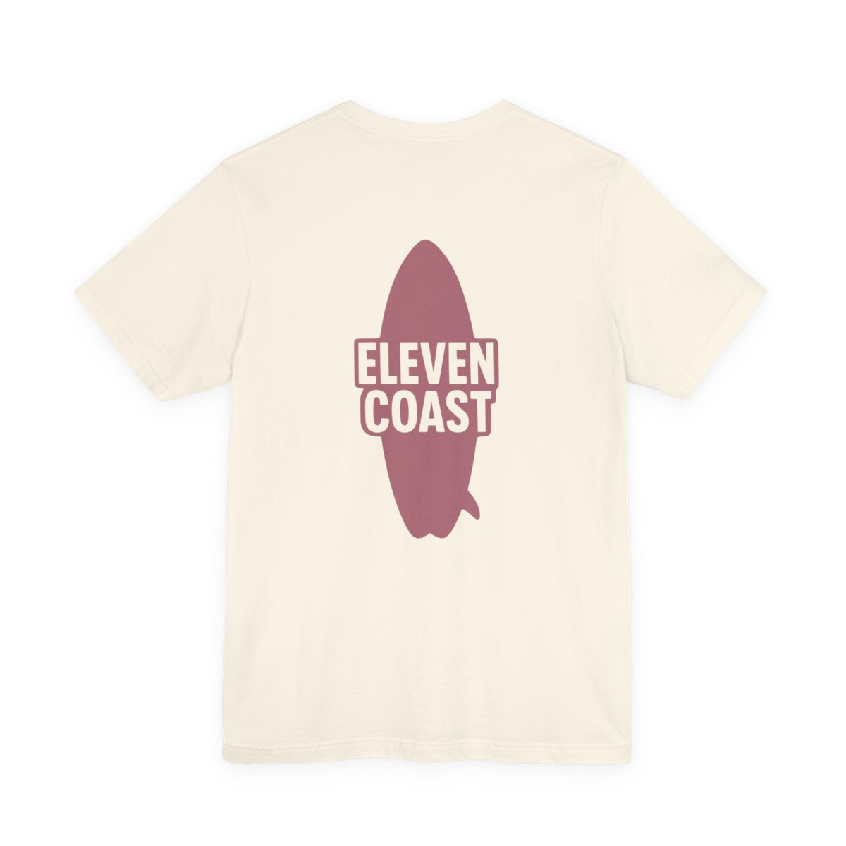 Mens Rosewood Red Surfboard T-Shirt #en:color_natural,fr:couleur_naturel