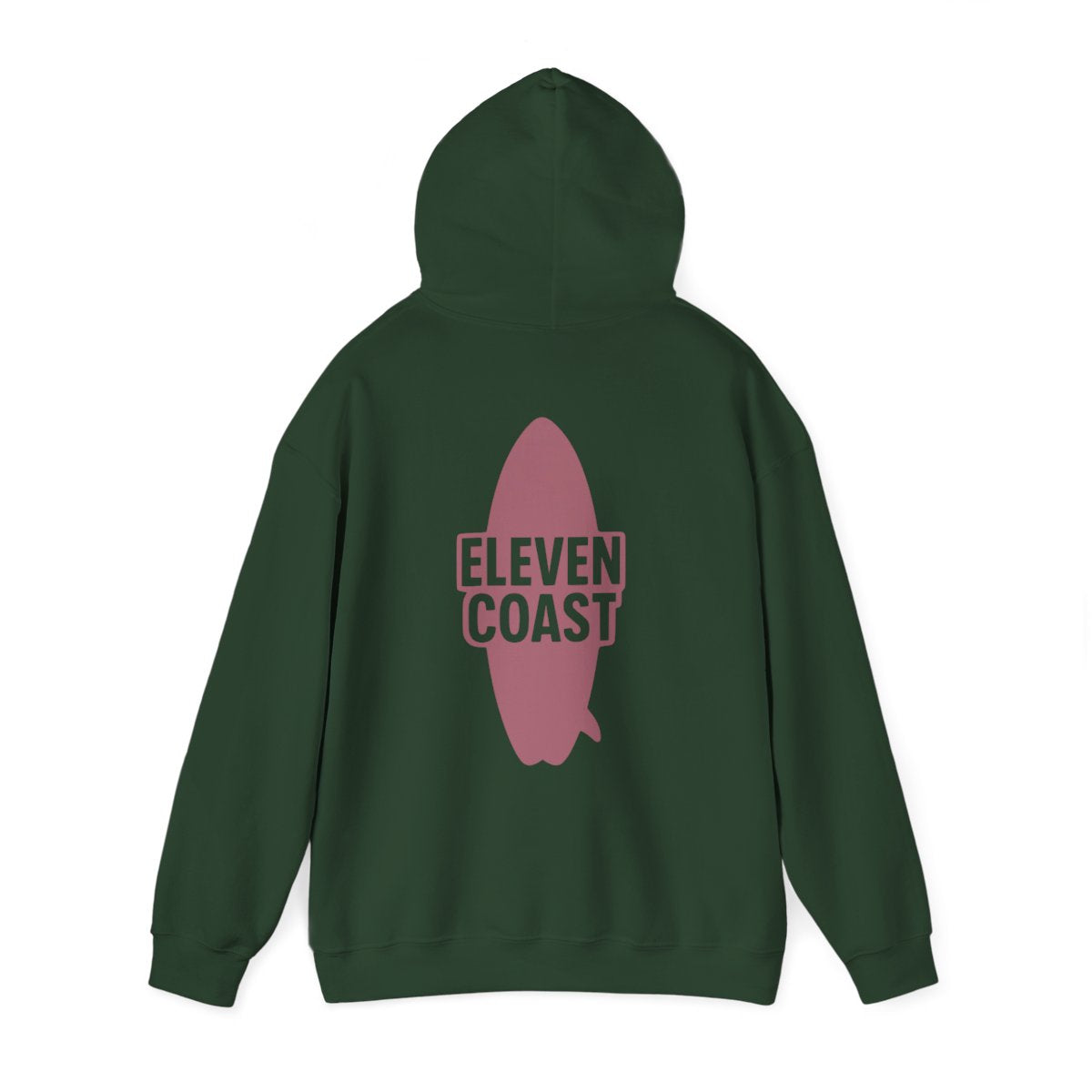 Rosewood Red Hoodie Men Surfboard Silhouette 