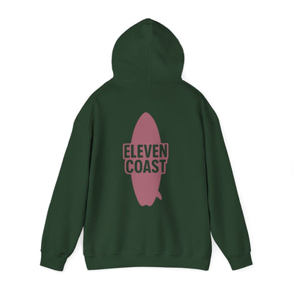 Rosewood Red Hoodie Men Surfboard Silhouette 